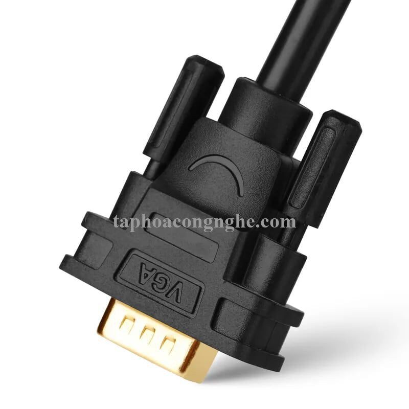 Ugreen 10236 3M màu Đen Cáp chuyển đổi DP sang VGA Hỗ trợ độ phân giải Full HD 1080P DP105 30010236